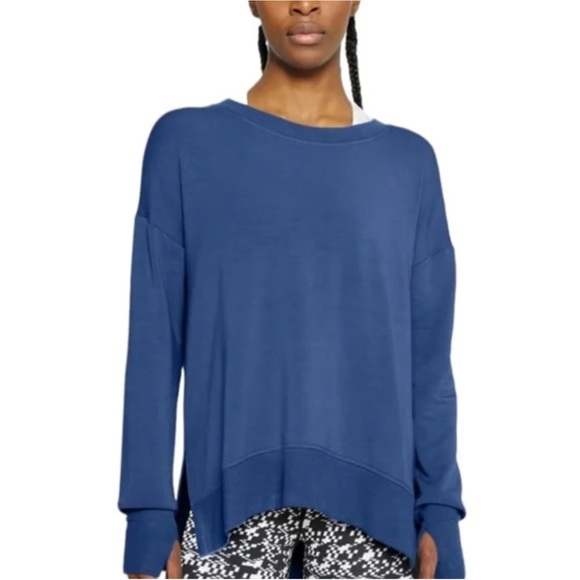 Athleta Tops - Athleta Blue Coaster Luxe Pullover Sweatshirt- Size S